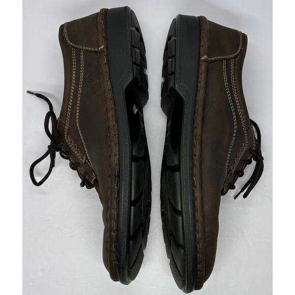 Josef Seibel Men’s Air Massage Nubuck Leather Oxford Lace Comfort Shoes Brown 9